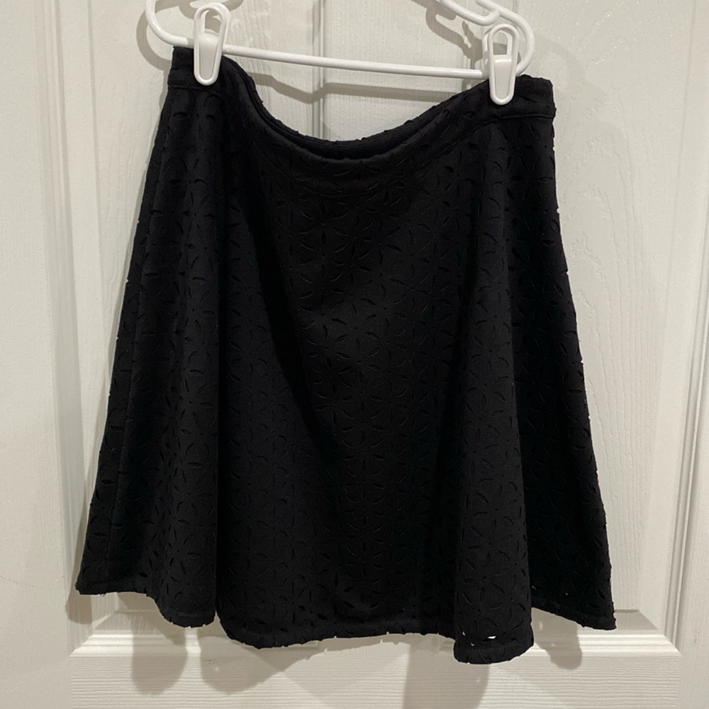 Club Monaco Black Cut-Out A-Line Skater Skirt Size 6